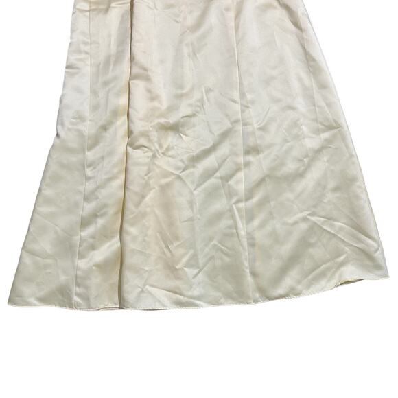 Vintage Scott McClintock Millennium 2000 Satin Dress Sz 4 Butter Yellow Gown - Picture 9 of 16